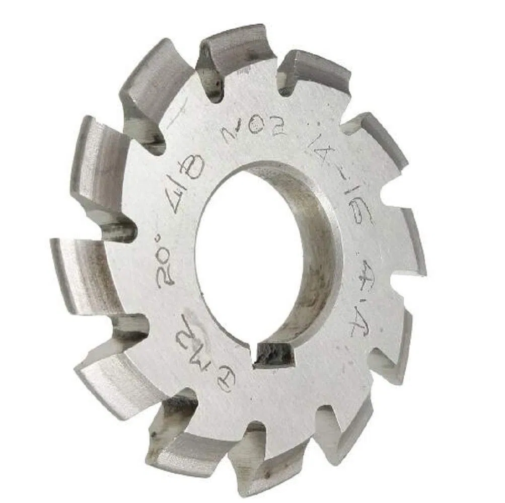 1PCS Modul 2 Durchmesser 22 Mm 20 Grad # 1-8 HSS Involute Zahnradfräser (#2)