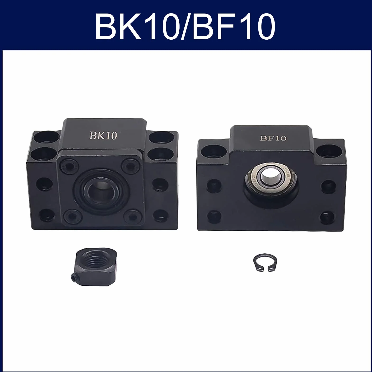 SFU1204 Kugelumlaufspindel Set 250mm Gewindespindel Edelstahl Kugelumlaufspindel mit BK10 / BF10 Unterstützung, Muttergehäuse und Kupplungssatz CNC Teile
