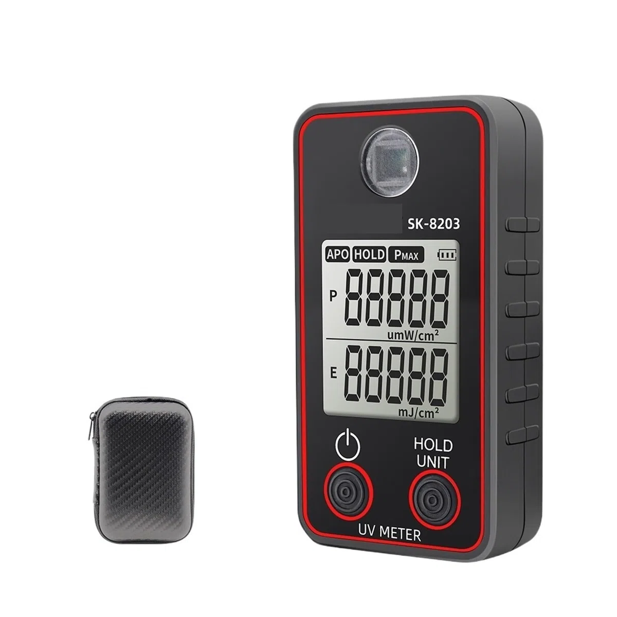 UV-Messgerät, Digitales UV-Illuminometer, professioneller UV-Tester, Ultraviolettmessrät, UVB-Messung, tragbarer Photometer, Uveometro-Detektor,Kalibrierte Messwerte