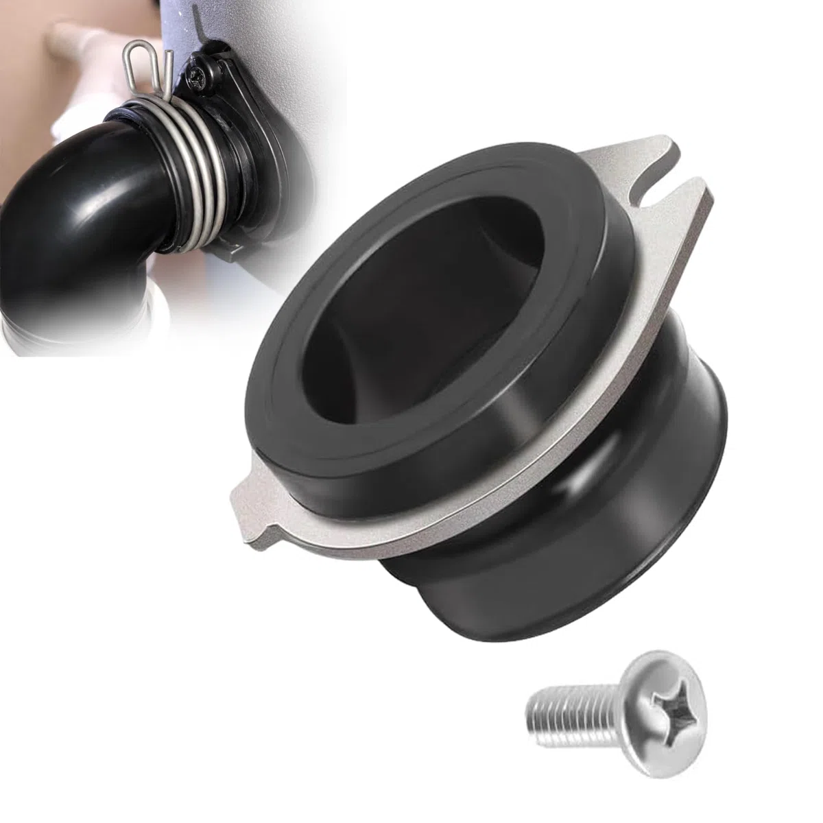 75499 Flex-Kupplung Müllentsorgung Ersatzteile kompatibel mit Insink-erator, flexible Entladung, Anti-Vibrations-Endrohr-Halterung, Kupplung, ersetzt Teilenummer 74085