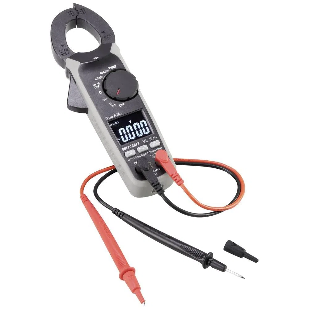VOLTCRAFT VC-524 Stromzange digital CAT III 600 V Anzeige (Counts): 6000