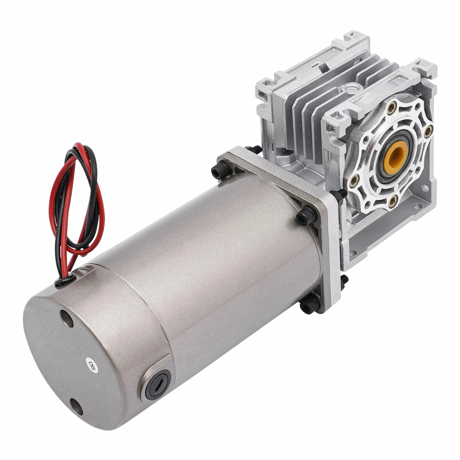 Getriebemotor 24V 300W 7,5K 1800U/min Schneckengetriebemotor IP65 Reversierbar Worm Gear Reducer Motor