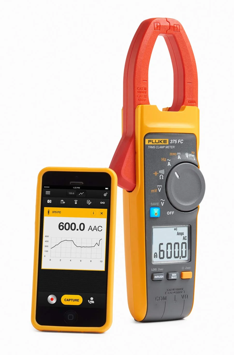 Fluke AC/DC TRMS Wireless Stromzange 4695932 S