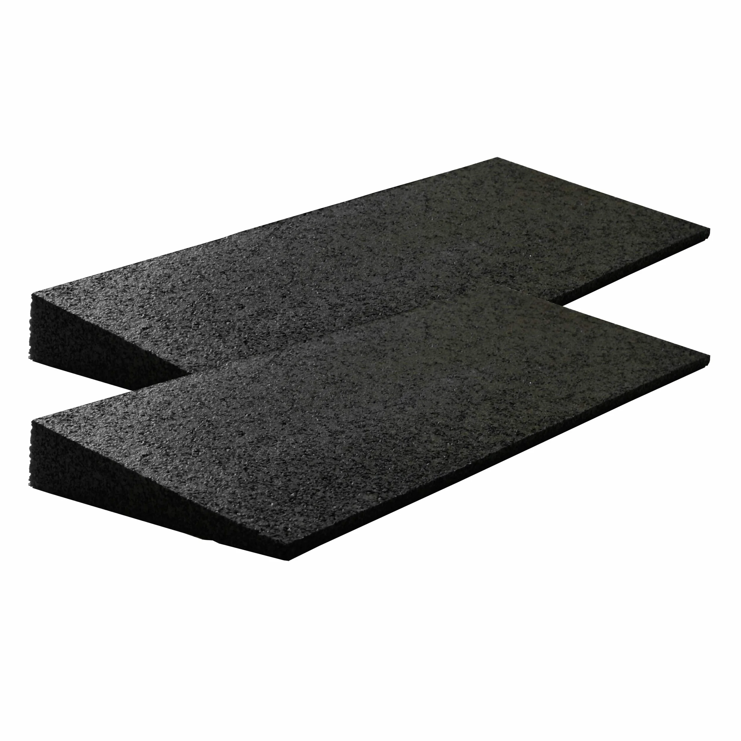 Bordsteinrampe Gummi LxBxH: 500x200x43 mm Set = 2 Stück schwarz (Rampe Gummikeil Rollstuhlrampe Auffahrrampe Auffahrkeil Auffahrhilfe Türschwellenrampe, Autorampe)