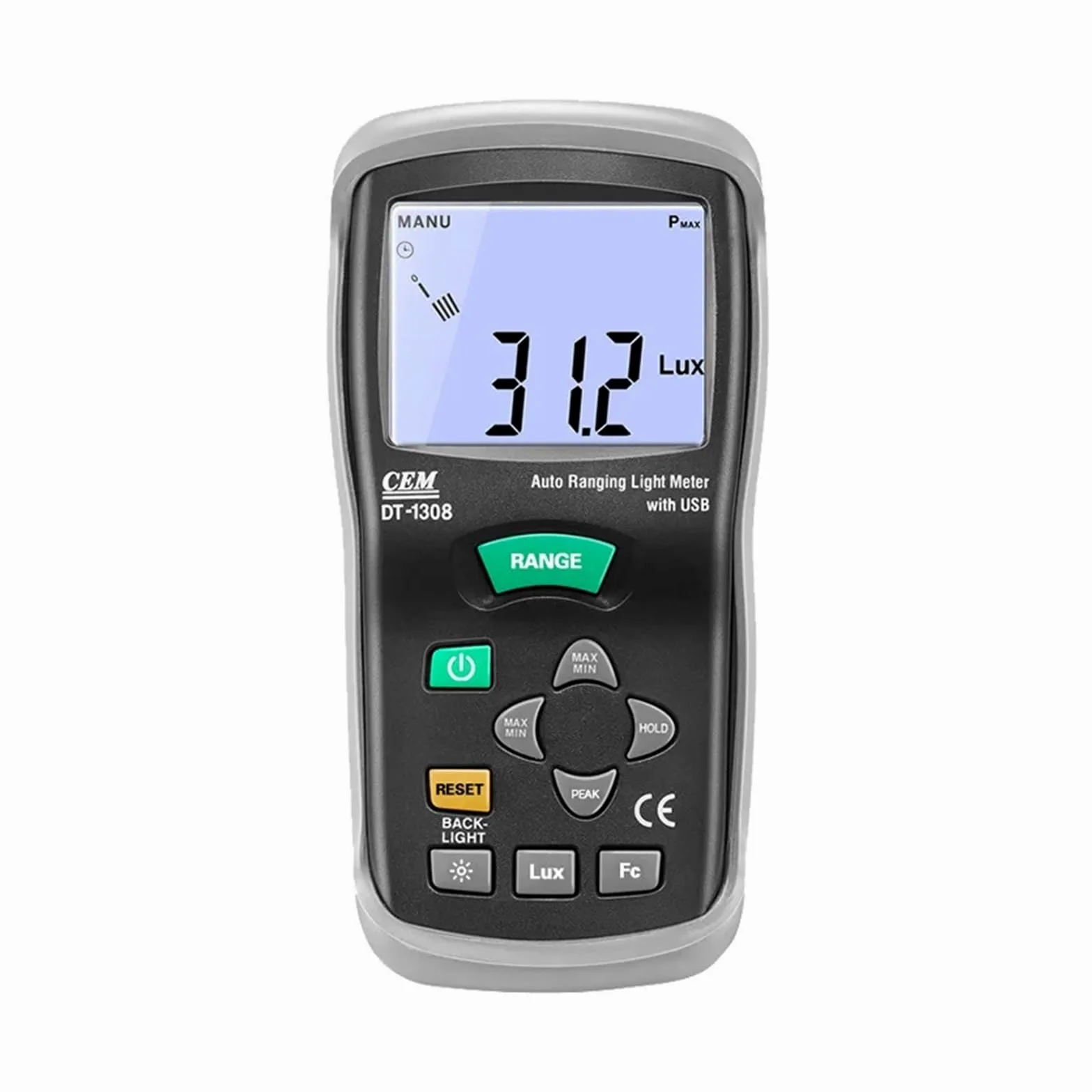 Spektrometer DT-1308 Tragbares Photometer Beleuchtungsmessgerät Leuchtdichtemessgerät