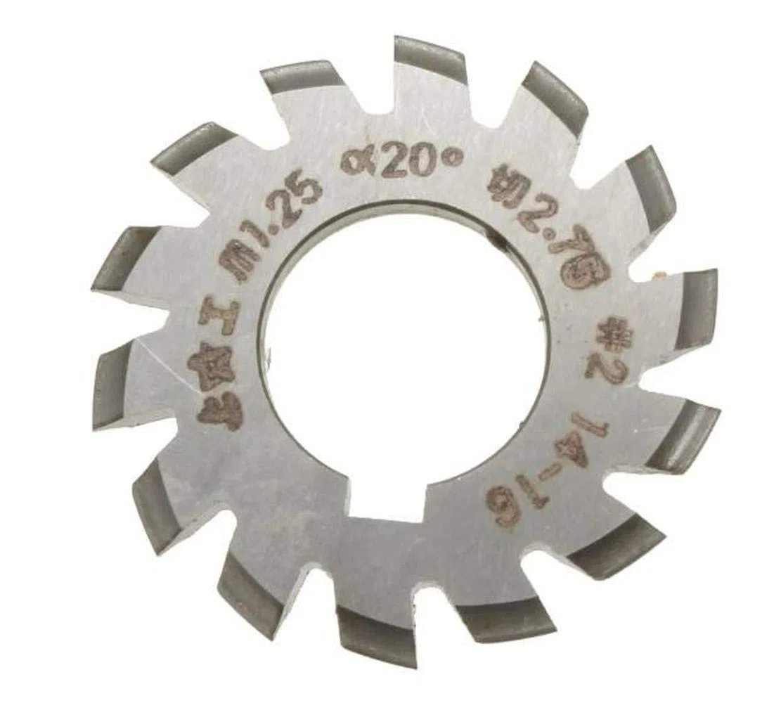 1 Stück Modul 1.25 PA20# 1-8 HSS Bohrung 22mm Involute Zahnradfräser (#7)