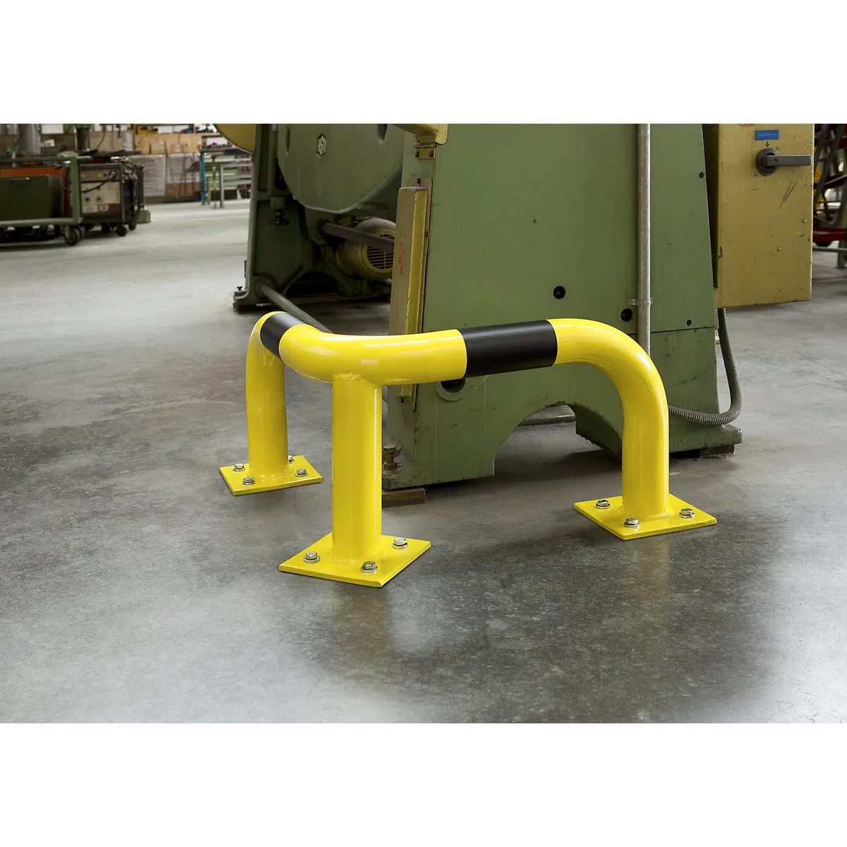 kaiserkraft | Eck-Rammschutzbügel | Ø 76 mm | für innen | Höhe 1200 mm