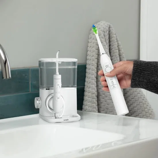 Waterpik Sensonic Complete Care Water Flosser CC-04 White Rechargeable Electric Toothbrush