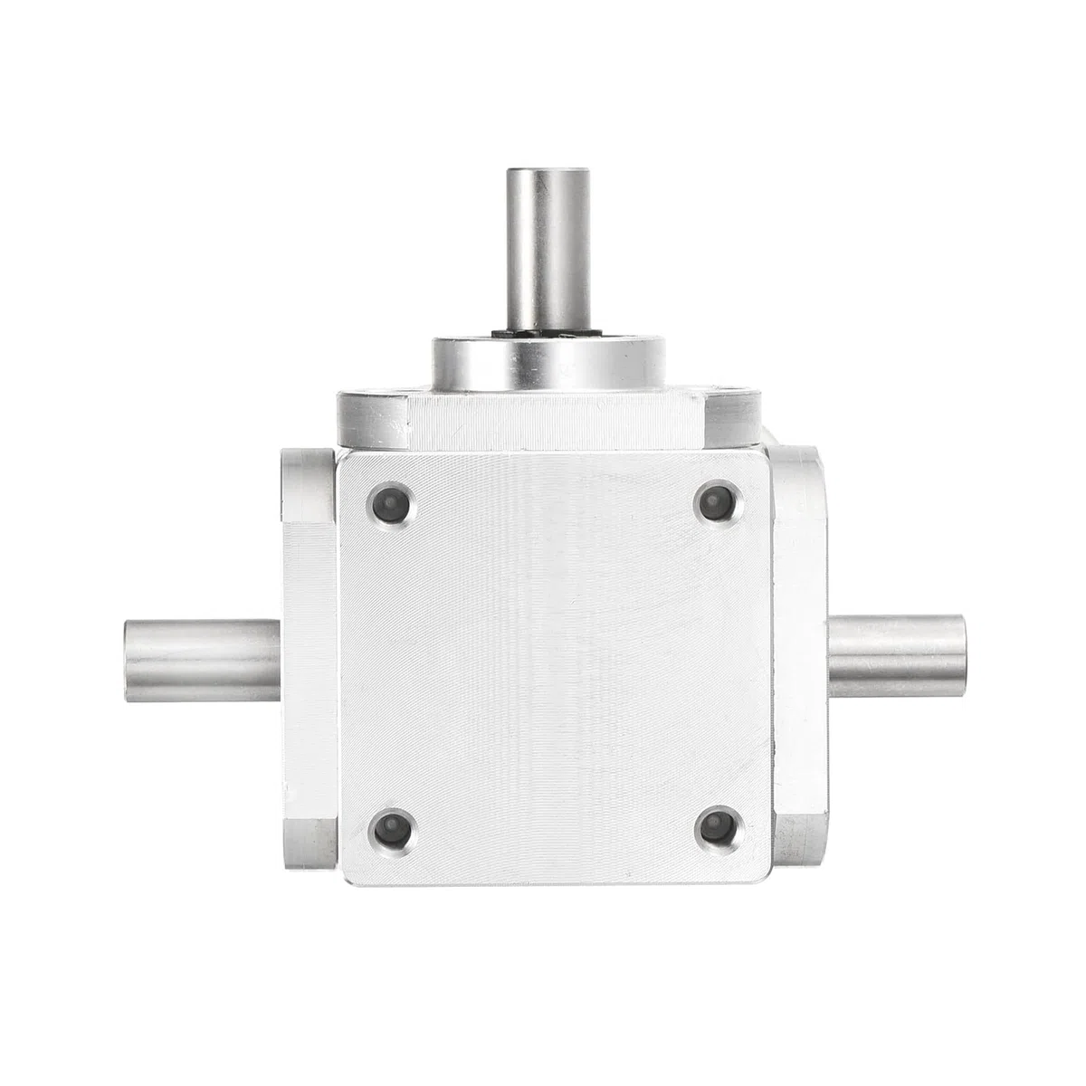QUARKZMAN Getriebe 90 Grad Kegelradgetriebe 1:1 Doppelausgangswelle 1 Modul 20 Zähne Aluminiumrahmen 8mm Welle 79x66x30mm