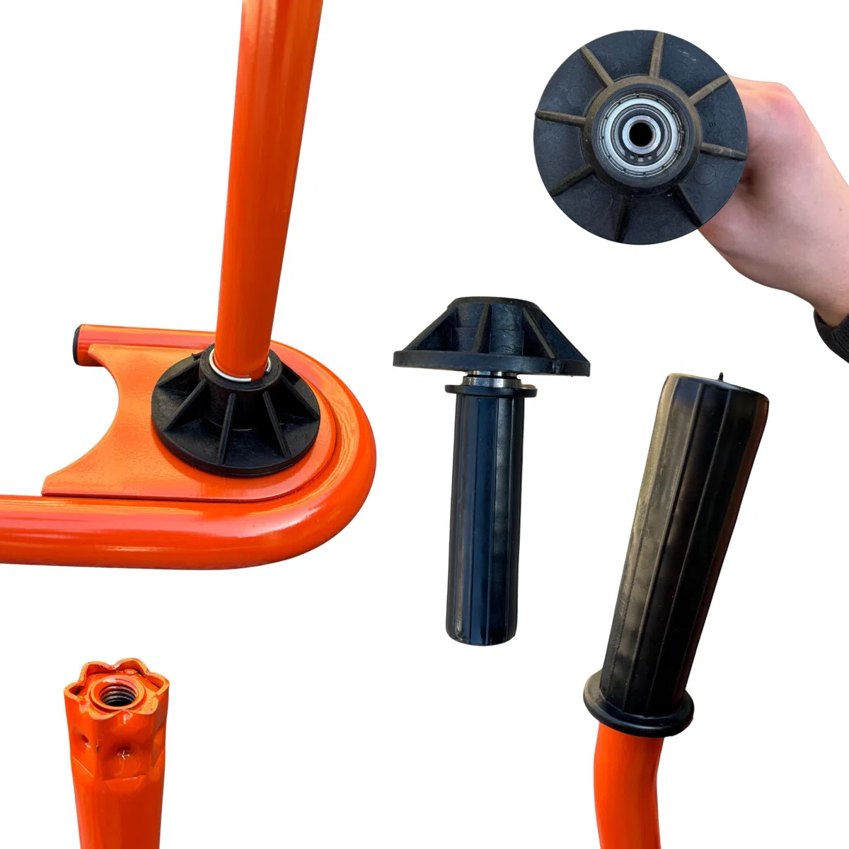 Stretchfolien Abroller Profi 450-500 mm orange Metall SRT