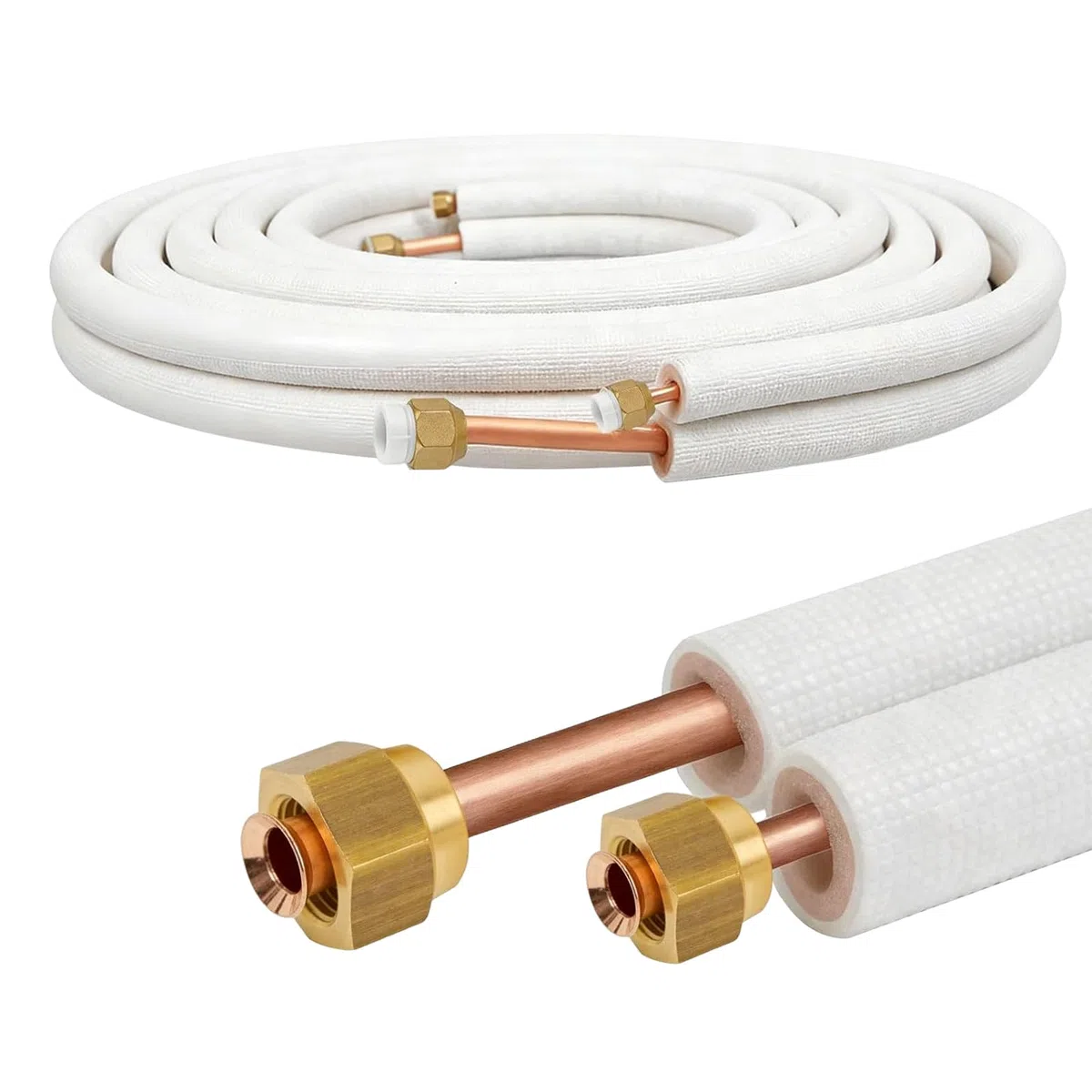 3M Kältemittelleitung für Kupferrohr 1/4" 3/8" Isoliert Kältemittelleitungen für Split-Klimaanlagen für Kältemittel R32, R410A und R407C