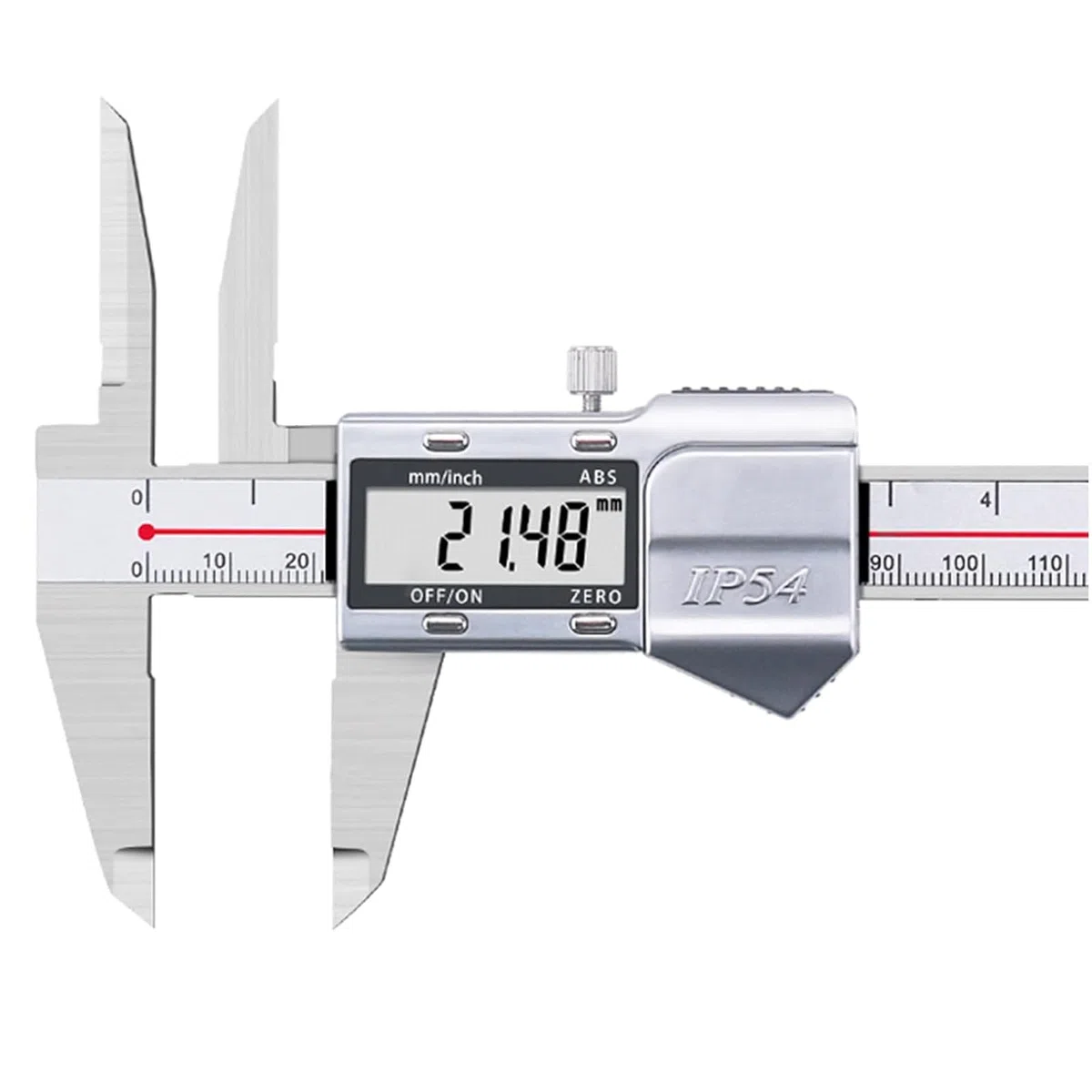 Digital Messschieber 300 mm mit extra langen Messspitzen, Langkiefer Schieblehre Digitales Messwerkzeug mit großem LCD-Display, metrisch/imperial, Edelstahl (0-300mm)