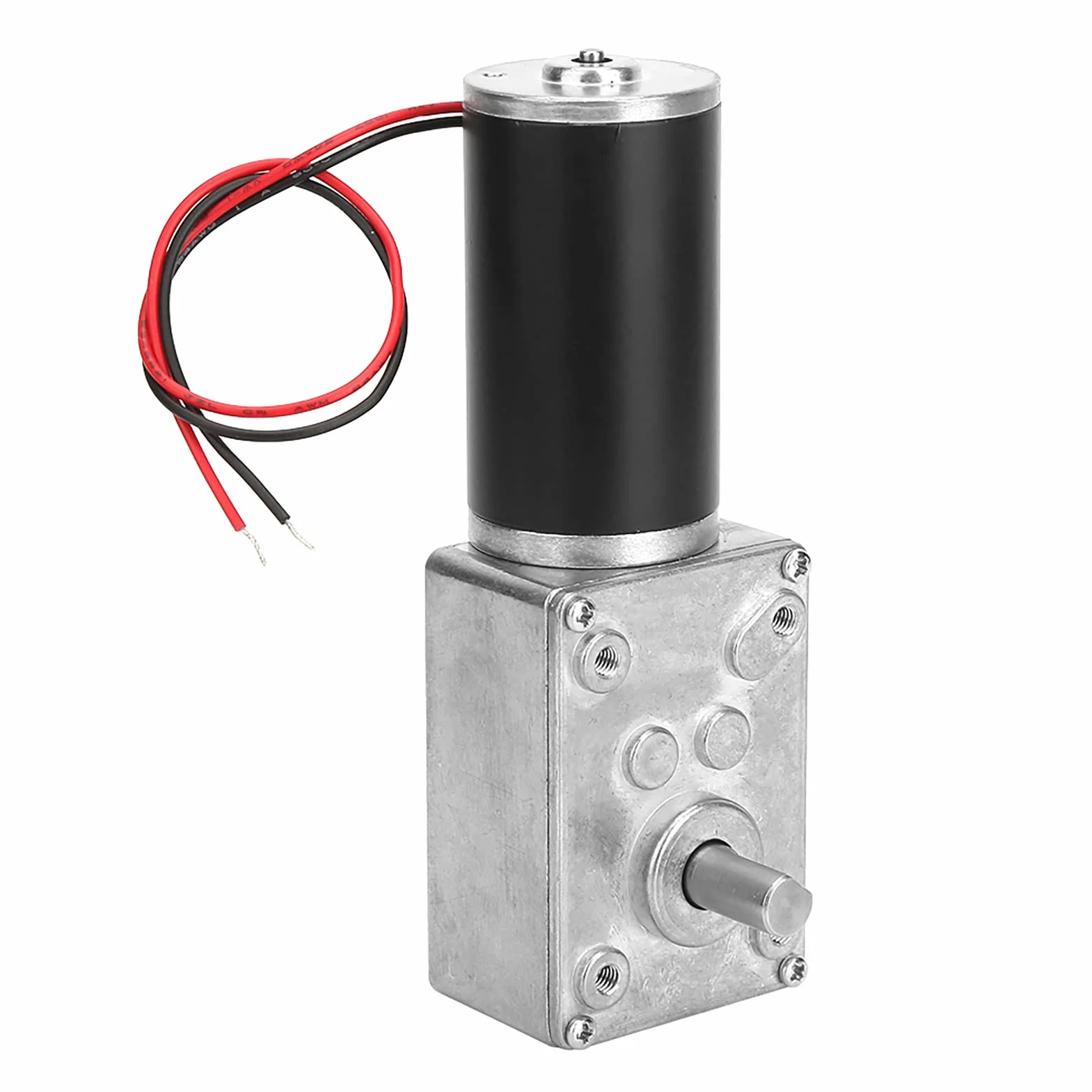 Getriebemotor DC 12V 50RPM 8mm Welle Umschaltbarer Schneckengetriebemotor