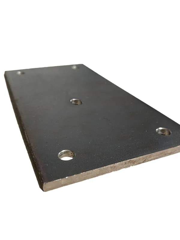 Stahlplatte Ankerplatte gelocht 190x380x15 mm (13mm Mittel-&Außenbohrung)