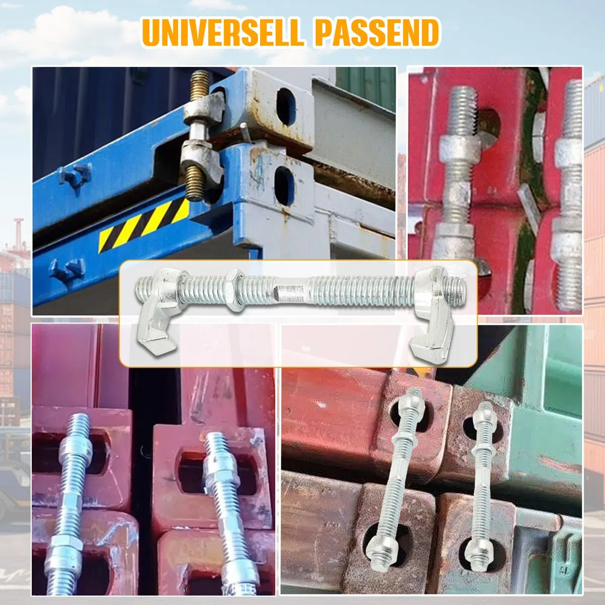 380mm Versandcontainer Brücke Fitting Clamp Connector For Cargo Stacking Scenario 4 Stück Beschlag Klemme Versandbehälterklemme Schraubklemme Für Secure Transport