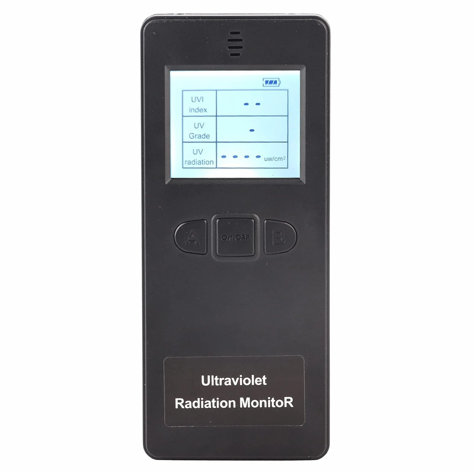 UV-Tester, LCD Tragbarer Digitaler UV-Strahlungsdetektor UV-UVI-Messgerät Tester mit Temperaturanzeige