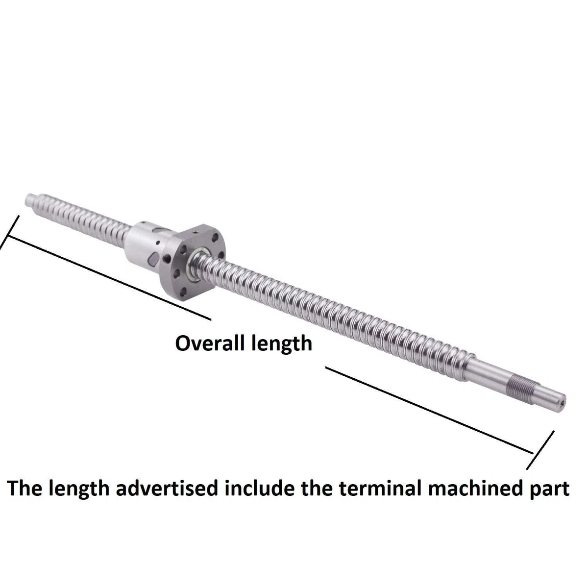 Kugelumlaufspindel SFU1605 RM1605 Länge 2000 mm Durchmesser 16 mm mit Gehäuse für Kugelumlaufmutter und Kugelumlaufmutter + Endhalter EK / EF12 + Kupplung für CNC, Länge ca. 78,74 Zoll / 2000 mm