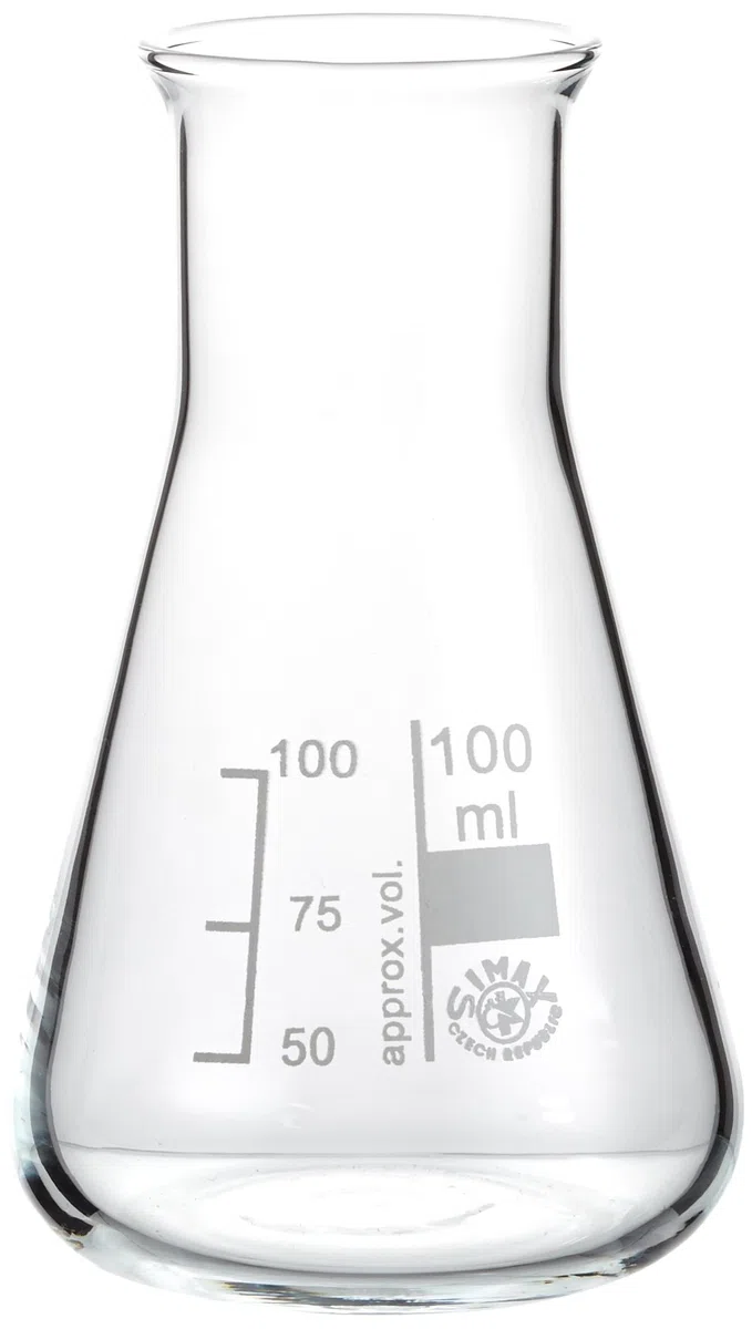 neoLab E-1068 Erlenmeyer-Kolben Weithals, 100 mL Simax (10-er Pack)