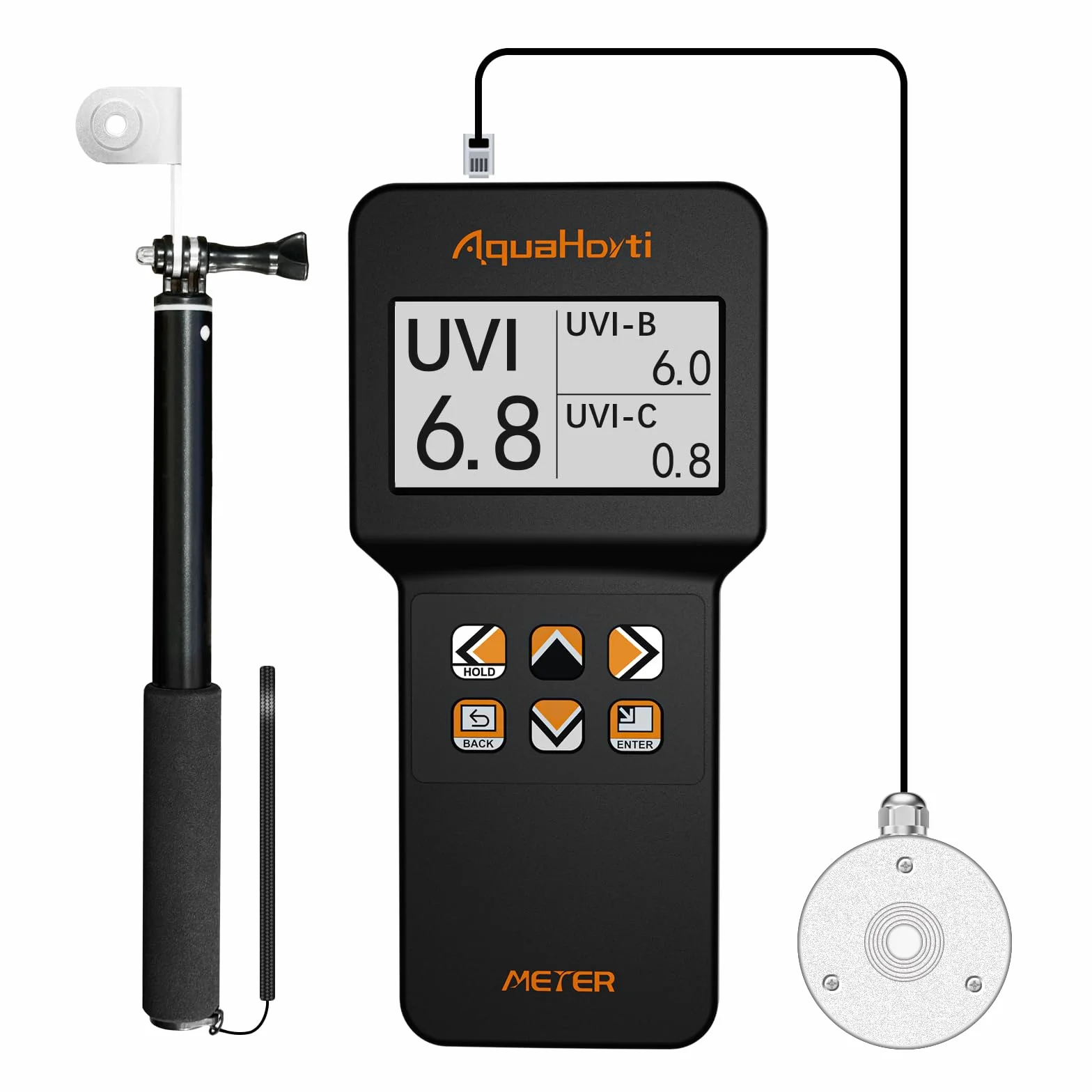 AH-UVCBA Lichtmessgerät UV-Index UVB UVC UVA Bestrahlungsintensität w/m²