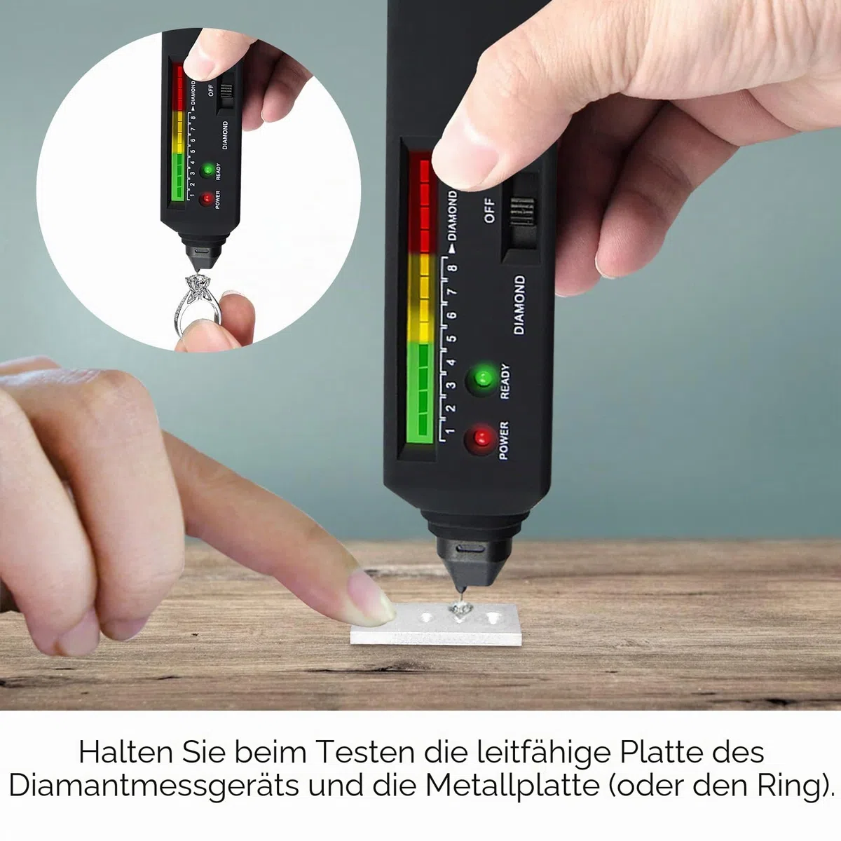 Diamant-Tester mit UV-Licht – Professioneller Diamant-Selektor für Juweliere