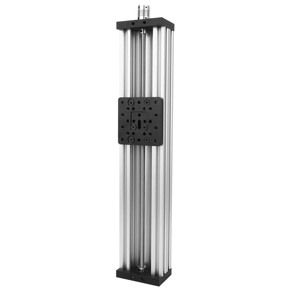 Schraubenschlitten-Lineartisch aus Aluminiumlegierung, 3D-Drucker-Graviermaschine, Schwarz, Silber, Schwarz, 400 Mm, Professionelles Zubehör (400mm #20)