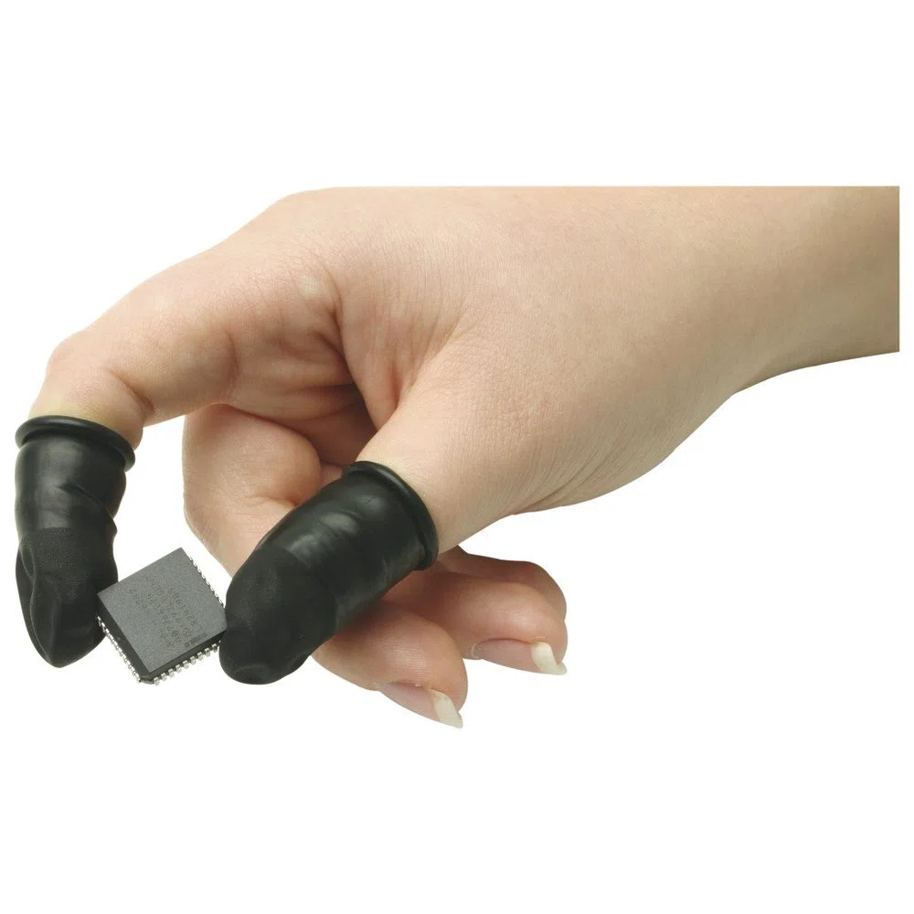 WETEC Fingerlinge leitfähig schwarz S Pack 1440 Stück