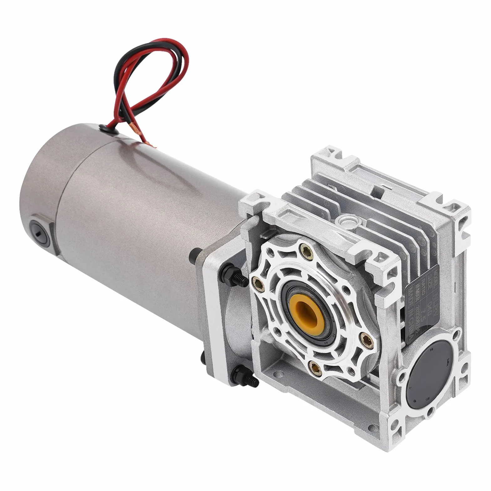 Getriebemotor 24V 300W 7,5K 1800U/min Schneckengetriebemotor IP65 Reversierbar Worm Gear Reducer Motor