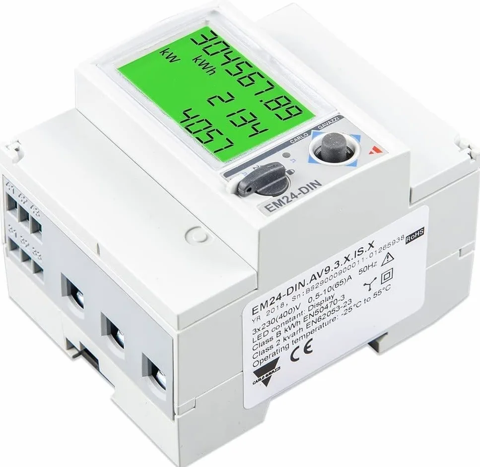 NUEVO 2024 - ENERGY METER EM24-3PHASE-MAX65A/PHASE ETHERNET