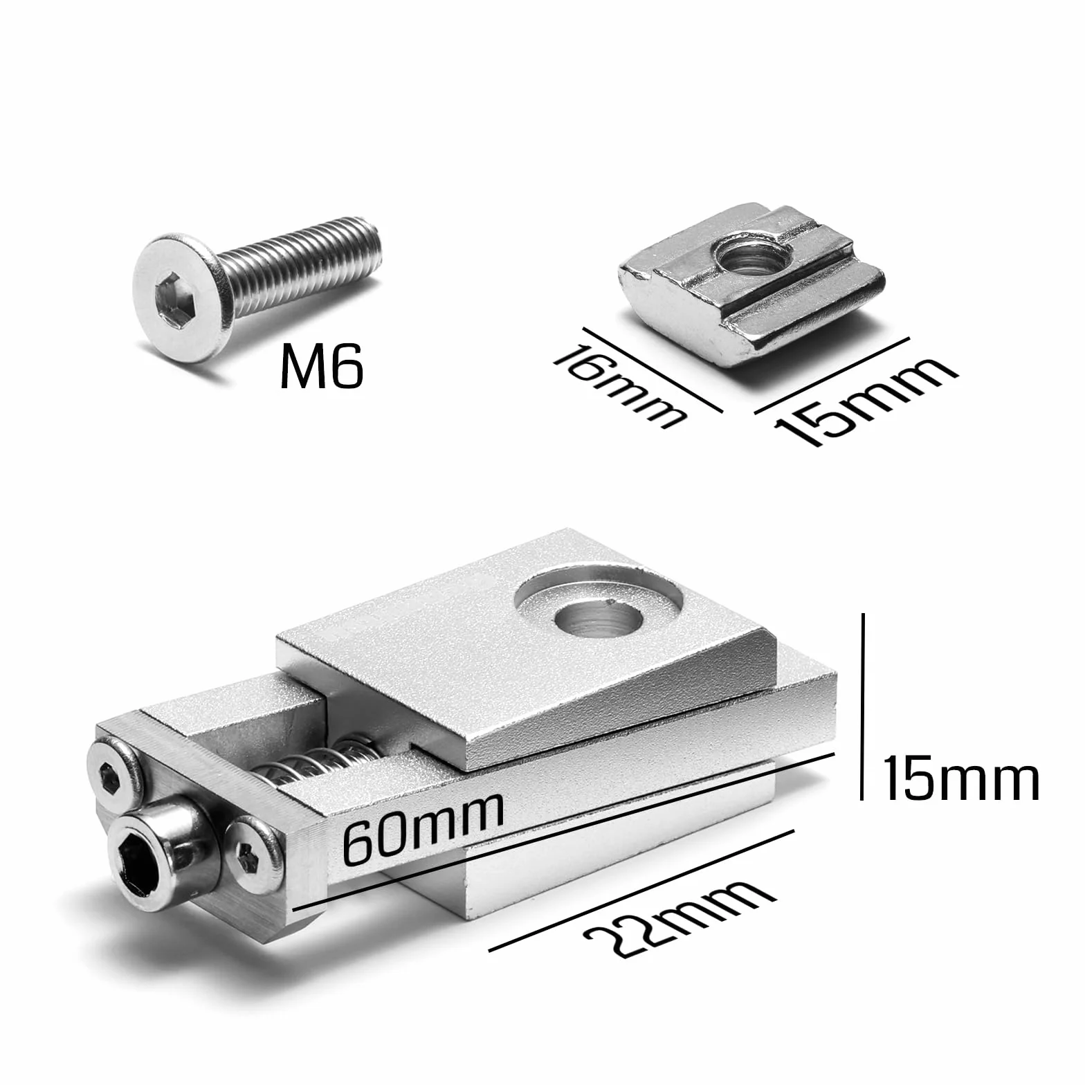 Genmistu T-Track Mini Vise Hold Down Clamp kit [4PCS]