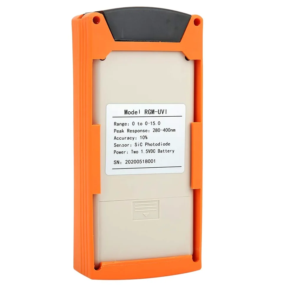 Oumefar Tragbarer digitaler Hand-UV-Detektor Meter Solar Index Tester Ultraviolette Sonnenlichtstrahlung zur Messung des Sonnenlicht-UV-Füllstandsensors