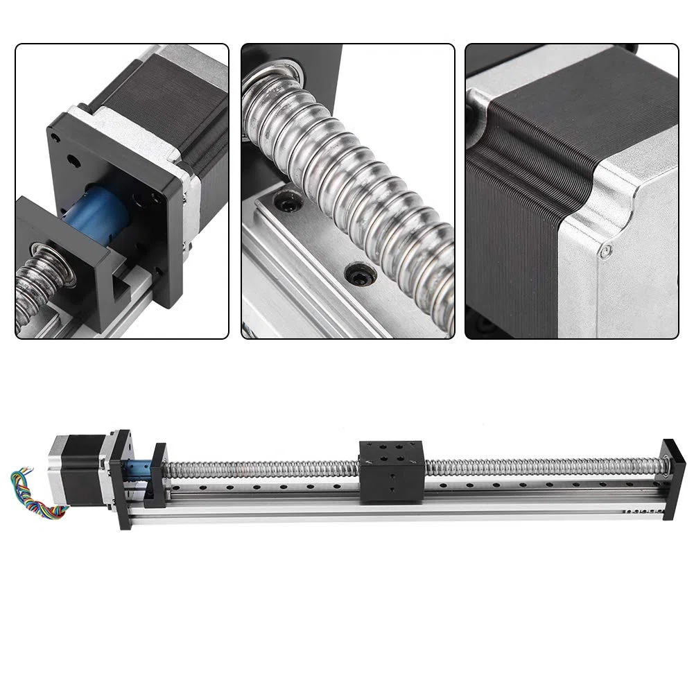 Verrückter Verkauf Linearführung Schlittentisch, Präzisionsschlittentisch Kugelumlaufspindel Linearschlittentisch Effektiver Hub 400 mm für NEMA 23-Motor