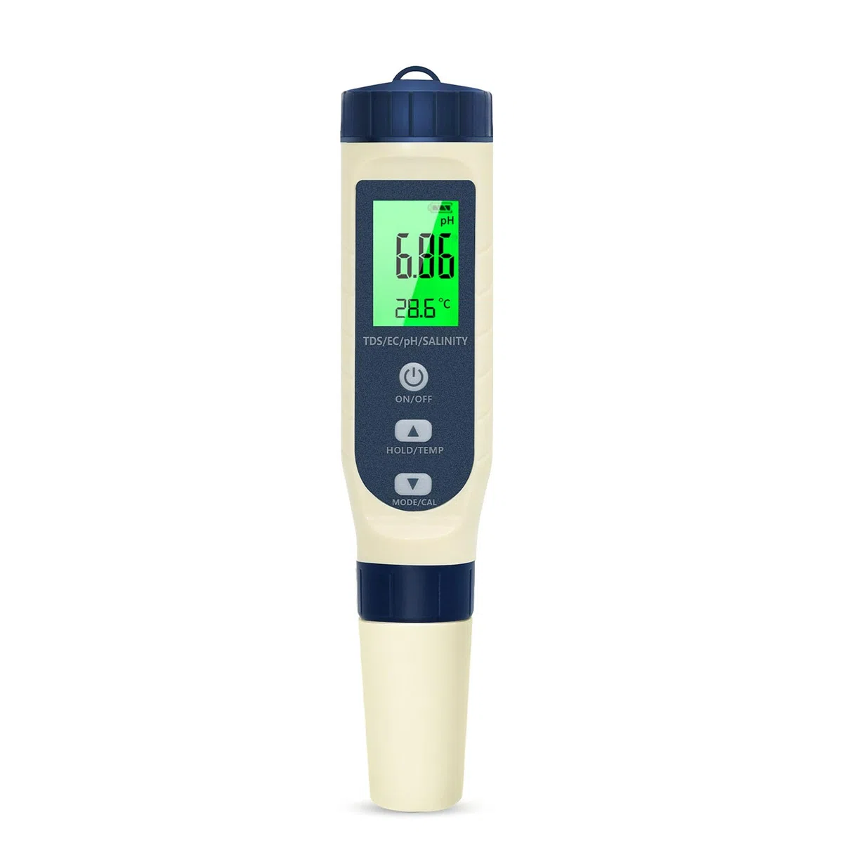 PH Messgerät Wasser 5 in 1 TDS EC Salzgehalt Thermometer LCD-Display Automatische Temperaturkompensation pH Tester Hochpräziser Wassertester